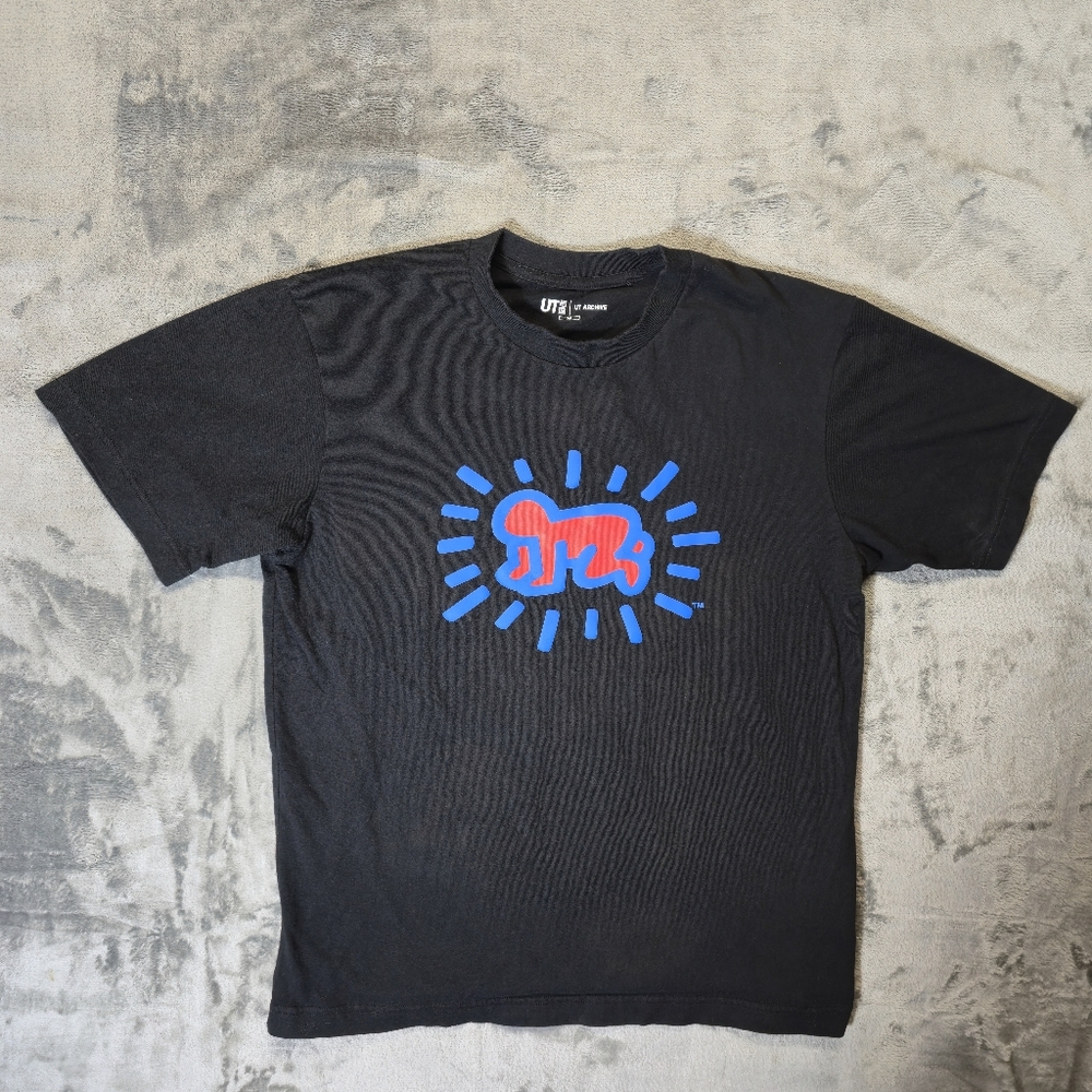 Uniqlo UT Archive Keith Haring Radiant Baby T Shirt Size Small Black